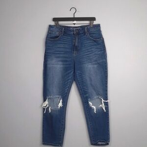 No Boundaries Skinny Distressed High Rise Jeans